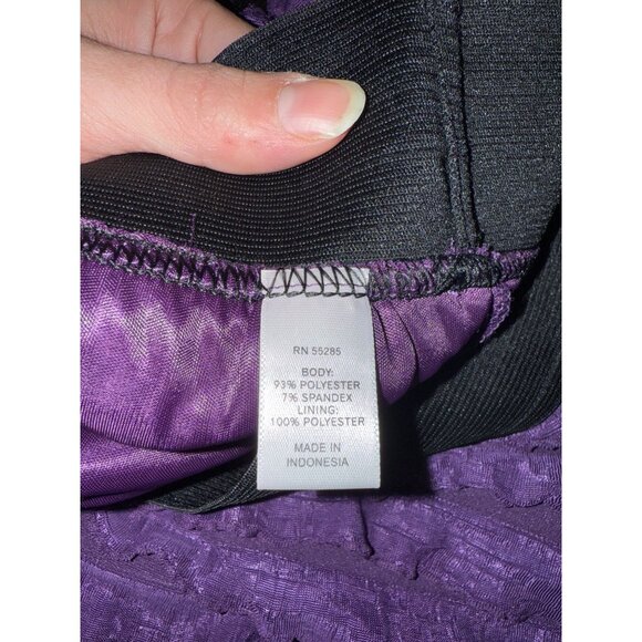 Express Purple Ruffle Mini Skirt Size 1 Polyester & Spandex - Picture 5 of 5